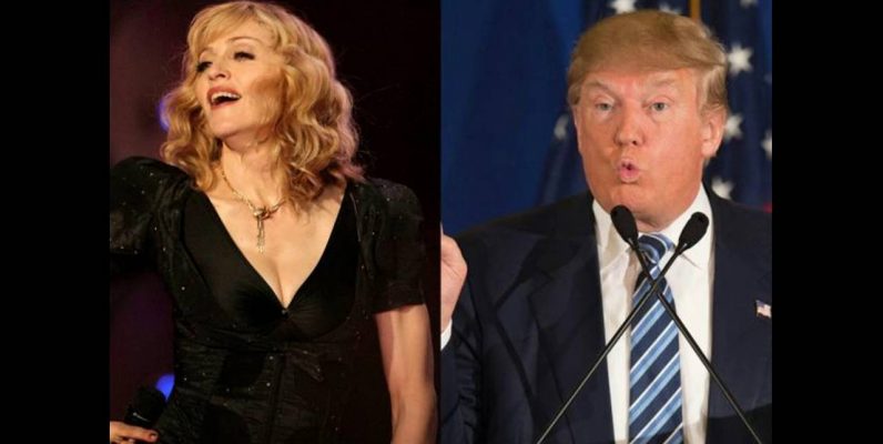 Madonna y Donald Trump