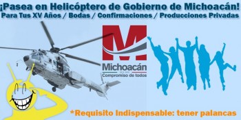 Helicóptero  de la procu  de Michoacán 