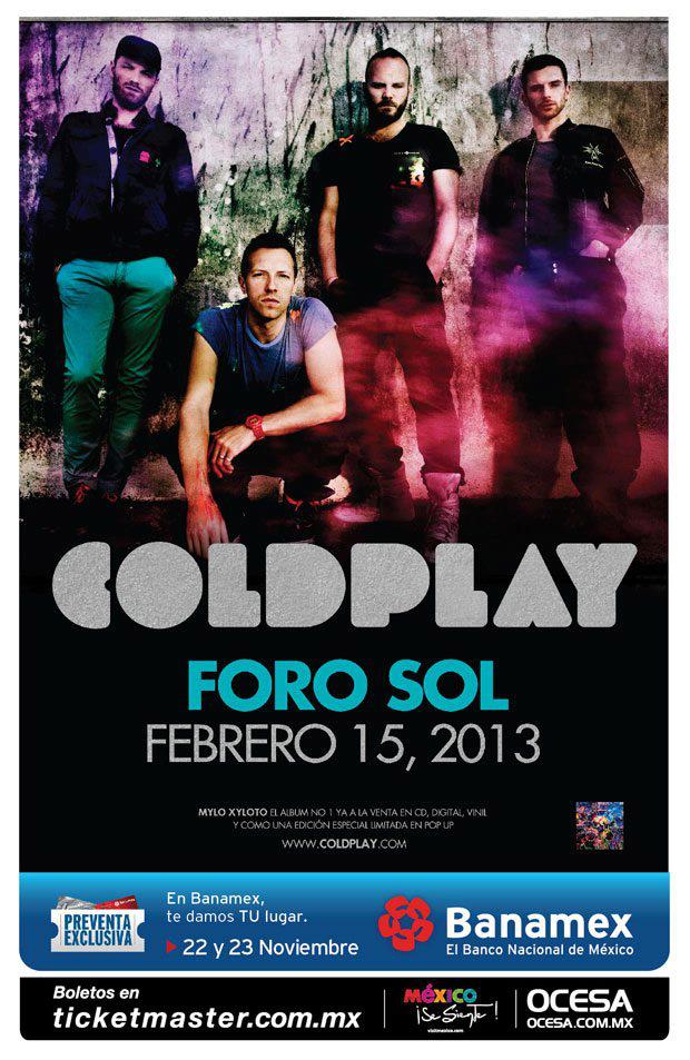 Poster oficial para el Foro Sol en el D.F.