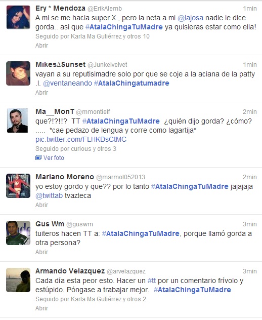 #AtalaChingaTuMadre