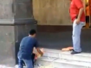 Guadalajara vendedor papas ambulante prepotencia