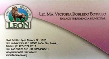 victoria robledo tarjeta