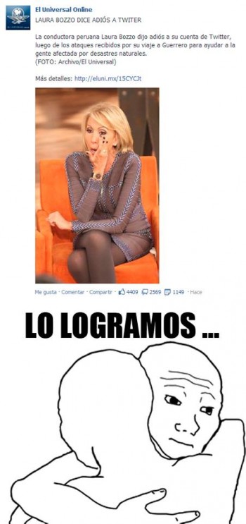 Los memes por el "adiós"tuitero de Laura Bozzo no se han hecho esperar