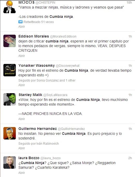 cumbia ninja tweets