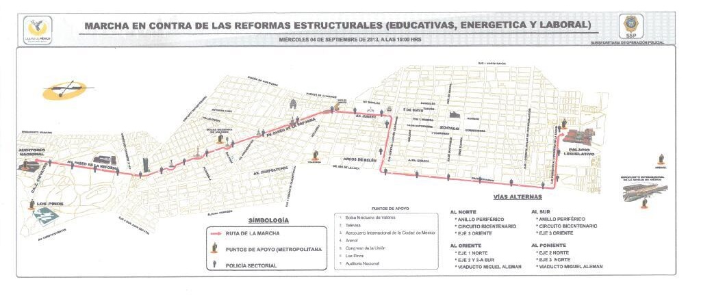 mapa marcha cnte