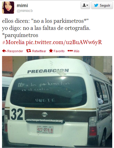 Morelia no a parkimetros