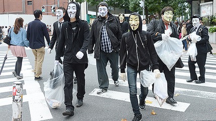 marcha 5 noviembre anonymus japón