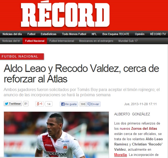 morelia refuerzos al atlas record