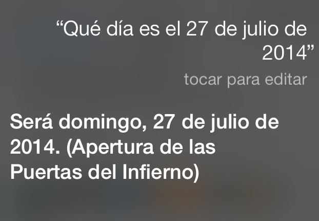 Siri Apple apertura de las puertas del infierno