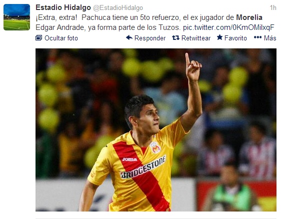 edgar andrade morelia pachuca