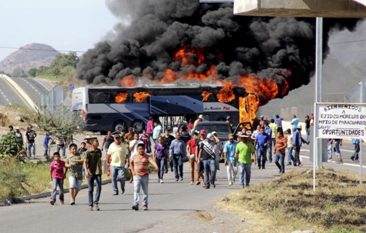 Autobus en llamad