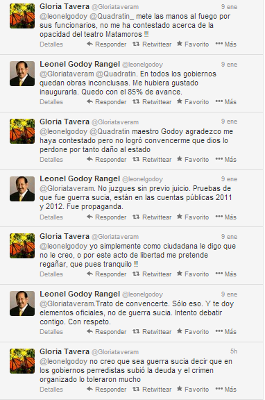 Discusión con Godoy