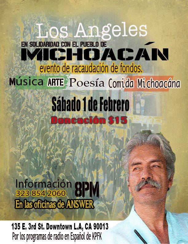 autodefensas los angeles evento recaudar fondos apoyo