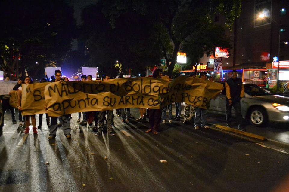 manifestación apoyo michoacán df 2