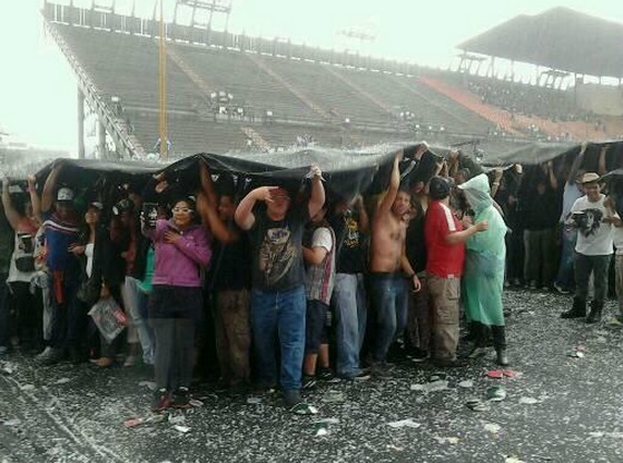 granizada en el Vive Latino 2014