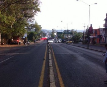 bloqueo en salida a Pátzcuaro