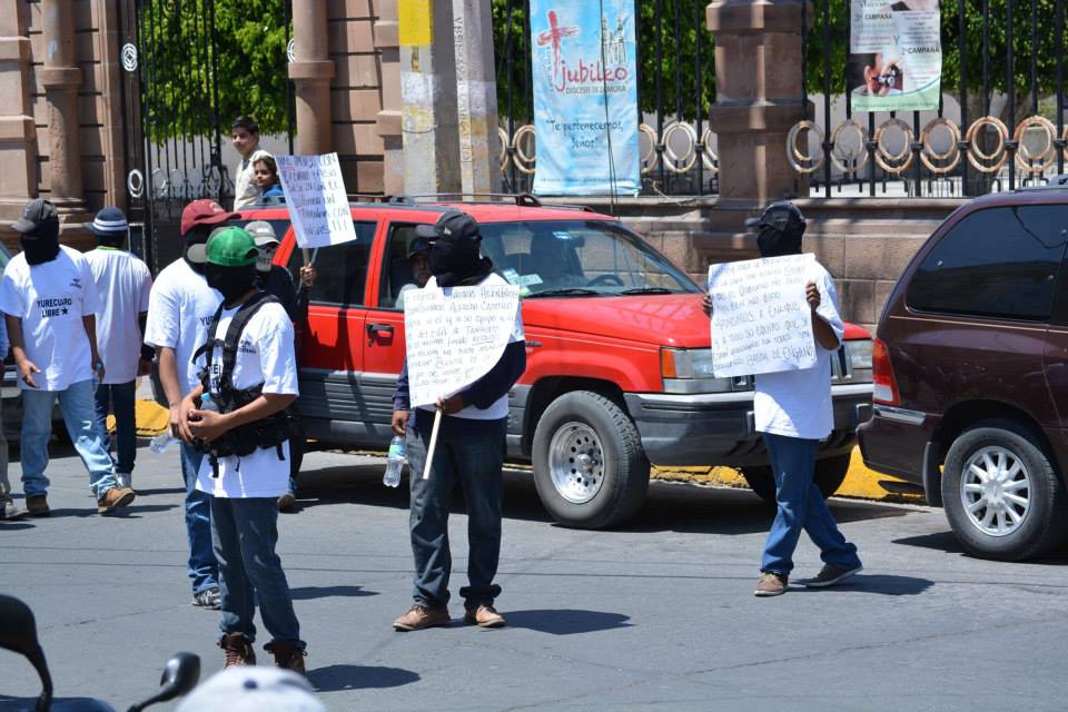 manifestación autodefensas Yurécuaro exigen liberación de su líder