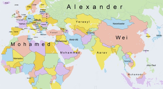 mapa mundi nombres de hombre euroasia