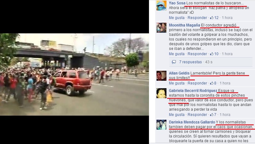 normalistas agropellados reacciones fb changoonga