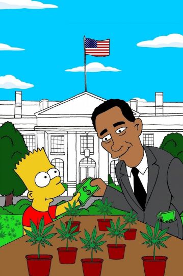 obama y bart en guerra contra las drogas