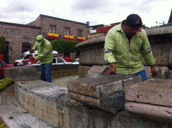 mantenimiento fuente Las Tarascas