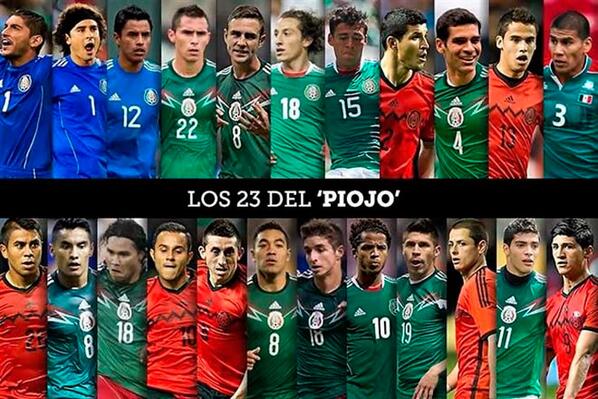 selección mexicana lista mundial integrantes