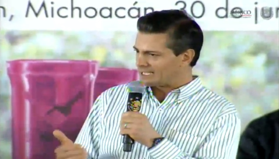 Enrique Peña Nieto en Michoacán 30 julio