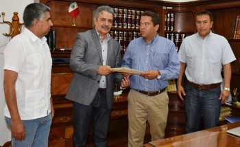 Mario Armando Mendoza Guzmán, Gabriel Camporredondo Cambrón, Romano Valencia López y Jaime Darío Secretaría de Gobernación Michoacán