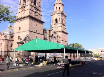 bloqueo centro antorchistas