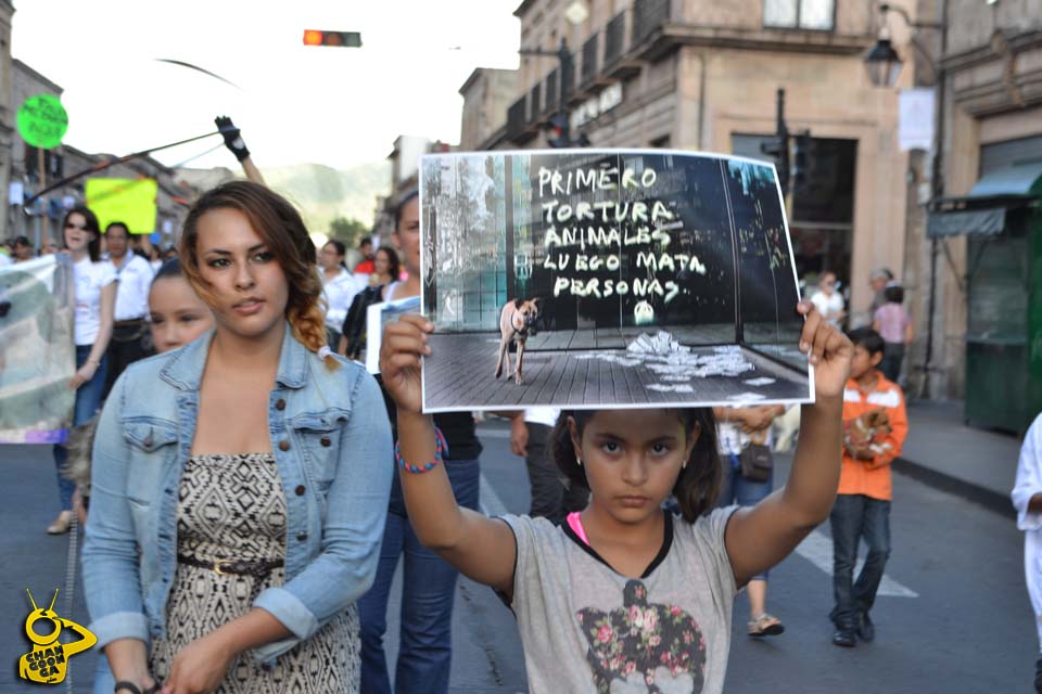 marcha derechos de los animales Morelia 08