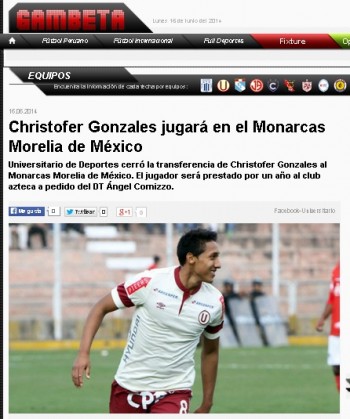 monarcas morelia refuerzo peruano medio lo da x hecho