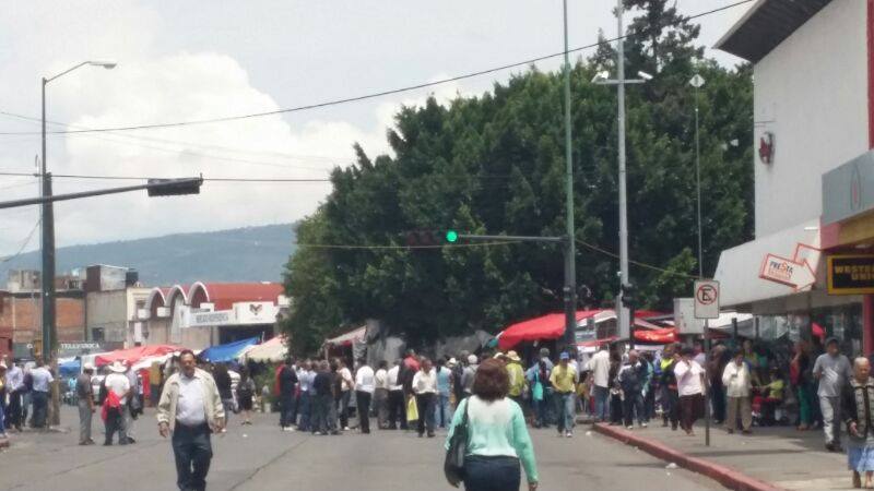 bloqueo Avenida Lázaro Cárdenas Morelia