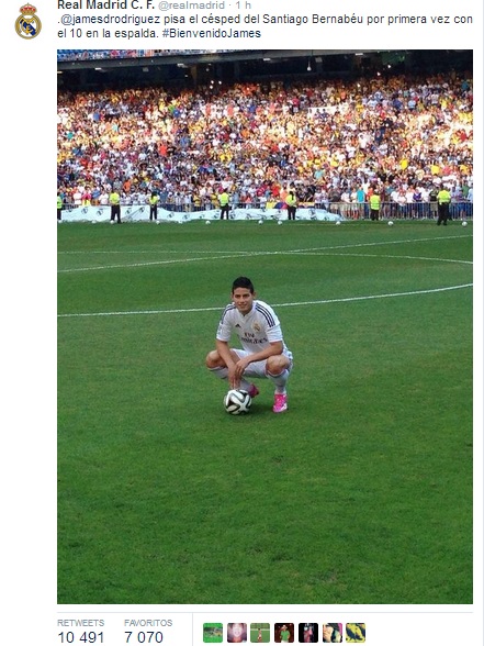 james rodriguez real madrid presentación