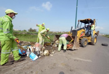 limpieza basurero clandestino Morelia