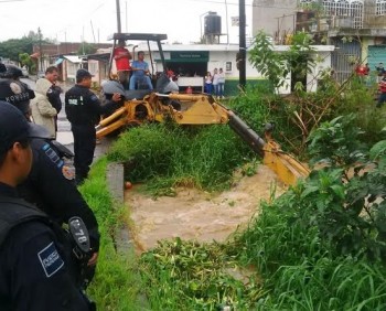 operativo apoyo desbordamiento río Cotija Michoacán