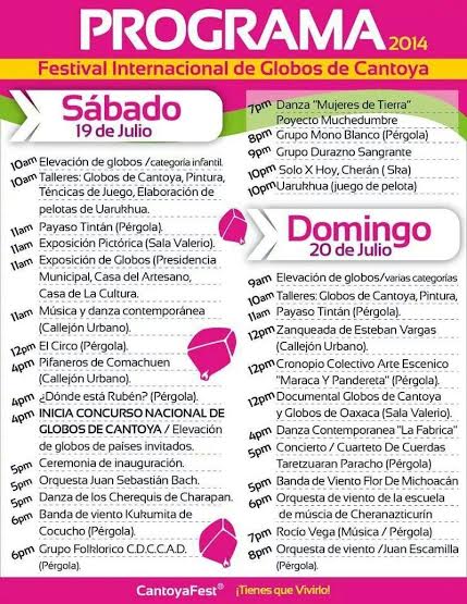 programa Cantoya Fest 2014