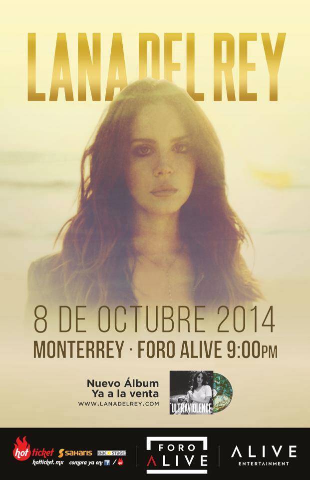 Lana del Rey en Monterrey 2014