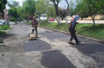 bacheo calles de Morelia