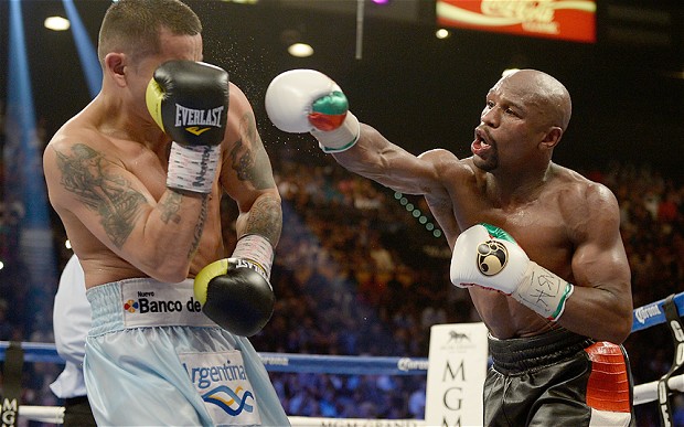 box pelea mayweather vs madana