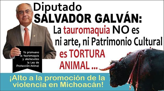 diputado Salvador Galván patrimonio cultural corridas de toros Michoacán