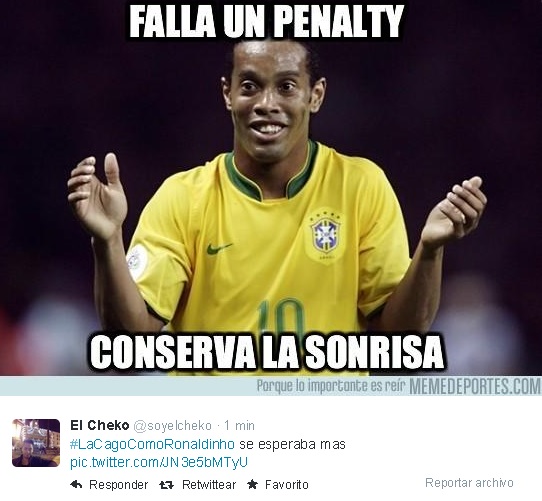 ronaldinho la cago meme 2