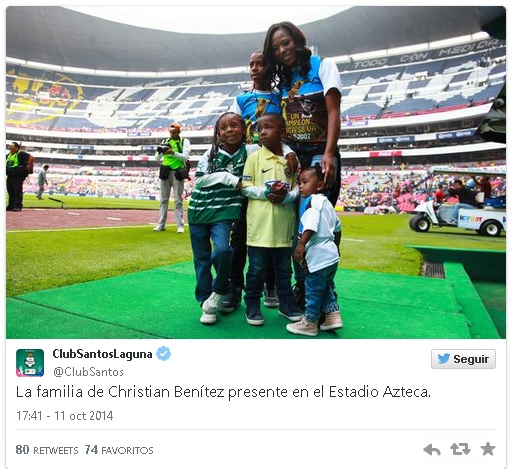 américa santos homenaje benitez