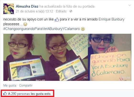 bunbury conteo alma 290 likes