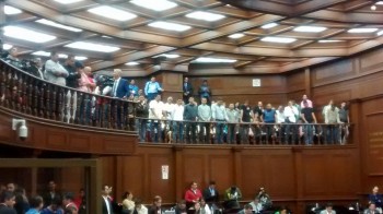 manifestación en el Congreso