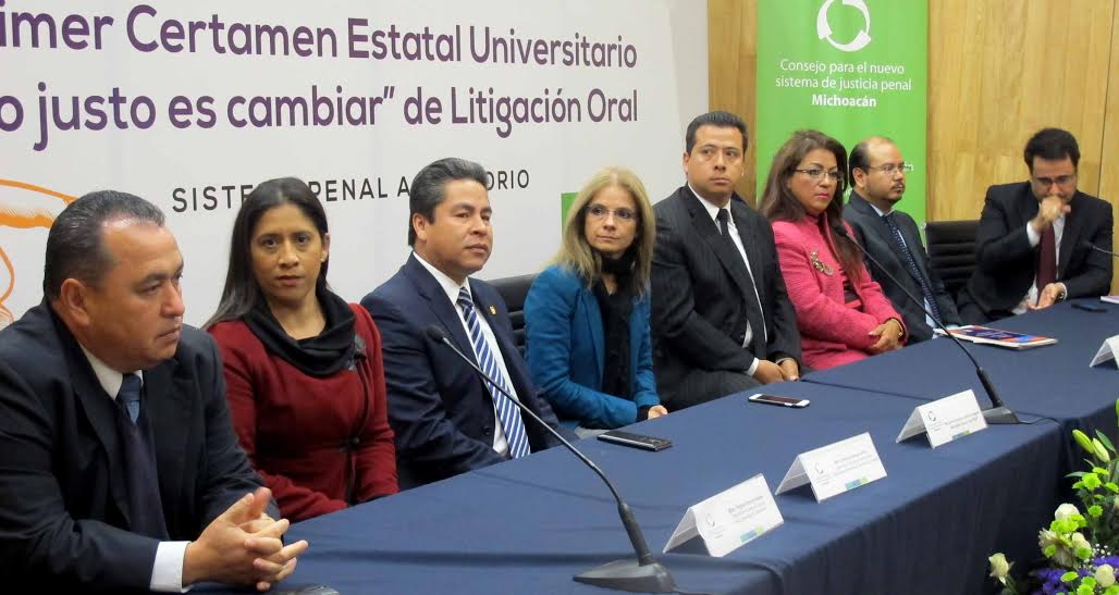 Da inicio el primer concurso estatal de Litigación Oral Lo justo es cambiar