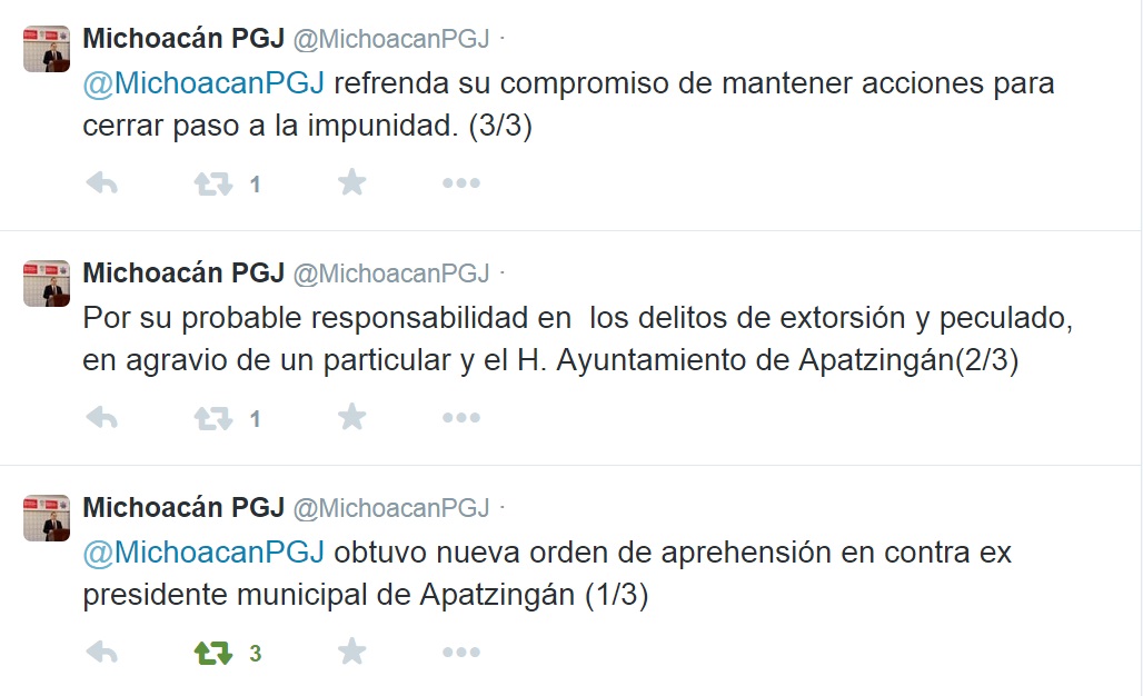 PGJE orden de aprehensión contra ex edil de Apatzingán Roldán Álvarez Ayala