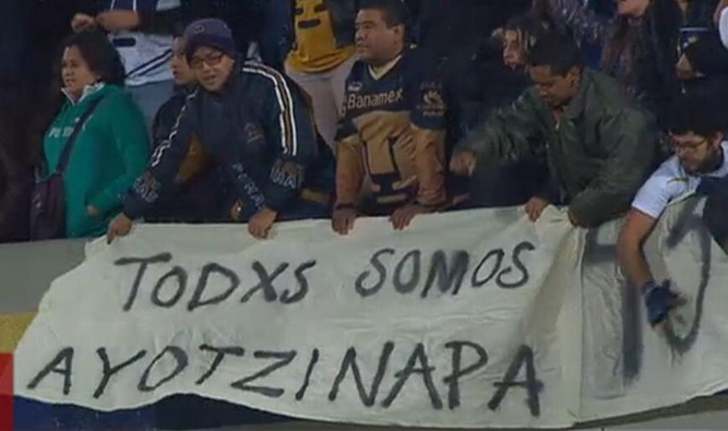 pumas vs america manta ayotzinapa 2