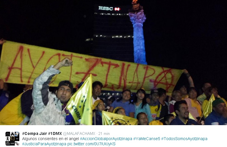 américa afición festejo angel ayotzinapa