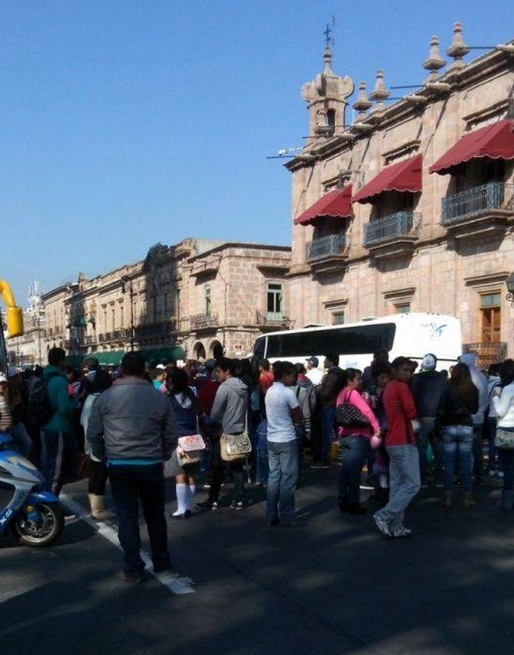 bloqueo Avenida Madero Morelia