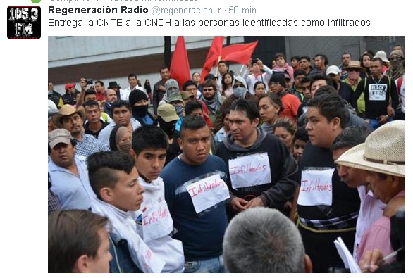 infiltrados marcha df entregados cndh